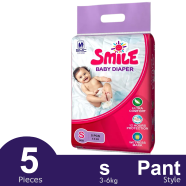 SMC Smile pant System Baby Diaper (Size-S) (-3-6g) (5Pcs)