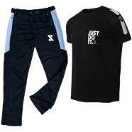 SMUG Stylish T shirt and Trouser Set For men - Soft and Comfortable - Joggers For Men image