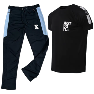 SMUG Stylish T shirt and Trouser Set For men - Soft and Comfortable - Joggers For Men image