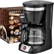 SOKANY 950W 12 Cup Coffee Maker Coffee Machine With 1.5L Glass Carafe And Keep Warm Feature For Drip Coffee image