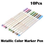 STA 6551 Metallic Color Marker Pen for Artists - 10 color,10 pcs image