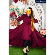 Glam Touch Stylish Tail Cut Blazer Gown | image