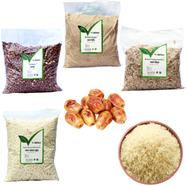 Sadaka Package by Ashol (আসলের সাদাকাহ প্যাকেজ - চাল, খেজুর, ছোলা, চিড়া, চিনি, মুড়ি) image