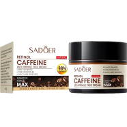 Sadoer Retinol Caffeine Face Cream Anti-Aging Remove Wrinkle Firming Lifting Whitening Brightening Facial Moisturizing Cream 50gm image