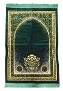 Safa Teks Turkey Prayer Jaynamaz (জায়নামাজ) - Green Color (Any design) image