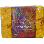 Saffron Goat Milk Soap Handmade 100gm image