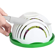 Salad Cutter Bowl,Salad Chopper Bowl,Fruit Vegetable Cut Set,Upgraded Salad Make, Fresh Salad Slicer,Approved for Kitchen image