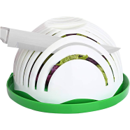 Salad Cutter Bowl,Salad Chopper Bowl,Fruit Vegetable Cut Set,Upgraded Salad Make, Fresh Salad Slicer,Approved for Kitchen (Any Colour) image