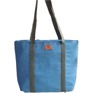 Samia Craft Everyday Canvas Trendy Small Tote Bag with Zipper and Outside Pocket image