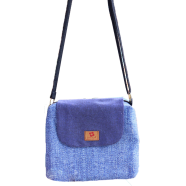 Samia Craft Fashionable Blue Cross Bag - Trendy Tote Bag image