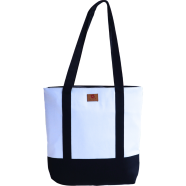 Samia Craft Fresh Design University and College Tote Bag Small Canvas Bag with Zipper for Girls image