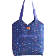 Samia Craft Modern Minimalist Carryall Women's Canvas Tote Bag with Zipper and Outside Pocket image