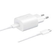 Samsung EP-TA800 Super Fast Charging 25W PD Adapter With Cable White image