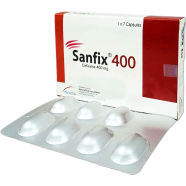 Sanfix 400 mg Capsule 7's strip image