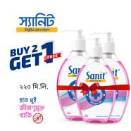 Sanit Liquid Hand wash Rose 220 ML( BUY 2 GET GET 1) image
