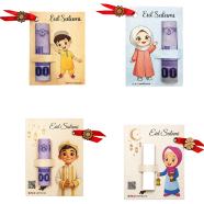 Sankhacura Kids Eid Salami Card Combo Handmade Money Holder Eid Cards 4 Pcs image