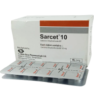 Sarcet 10 mg Tablet 10's Strip image