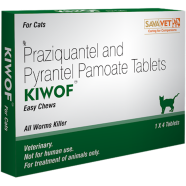 Sava Vet Kiwof Cat Dewormer Chewable Tablets - 1 Pcs image