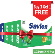 Savlon Soap Fresh 125 gm (Buy 3 Get 1 Antiseptic Soap 125 gm Free) image