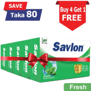 Savlon Soap Fresh 125 gm( Buy 4 Get 1) FREE image