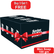 Savlon Soap Men 100 gm Buy 3 Get 1 Free image