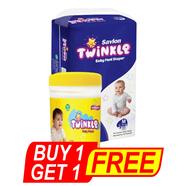 Savlon Twinkle Baby Pant Diaper Medium 50 pcs (120 pcs Baby Wipes Jar) FREE image