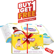Savlon Twinkle Baby Wipes Pouch 80 pcs ( Buy 1 Get 1 Baby Soap 75 gm Free) image