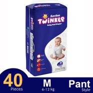 Savlon Twinkle Pant System Baby Diaper (M Size) (6-12kg) (40pcs) image