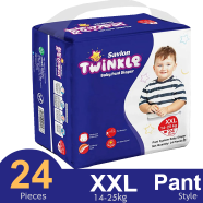 Savlon Twinkle Pant System Baby Diaper (Size XXL) (14-25 kg) (24 Pcs) image