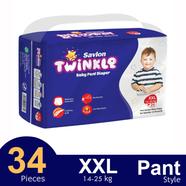 Savlon Twinkle Pant System Baby Diaper (14-25 kg) (34 Pcs) image