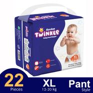 Savlon Twinkle Pant System Baby Diaper (12-20 kg) (22 Pcs) image