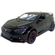 Scale 1:32 Die Cast Honda Civic Toy Car Pull Back With Light And Music Box Included image