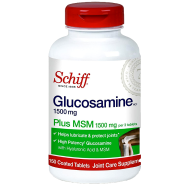 Schiff Glucosamine Plus MSM And Hyaluronic Acid 1500mg - 150 Tablets image