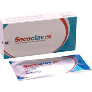 Secoclav 250 mg, 62.50 mg Tablet 10's Strip image