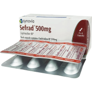 Sefrad 500 mg Capsule 4's Strip image