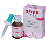 Sefril 125 mg/1.25 ml Pediatric Drops-15 ml bottle image