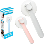 Self-Cleaning Slicker Brush for Dogs and Cats Remove Tangled Hair Particle Massage Pet Comb Improve Circulation image