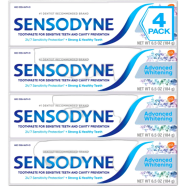 Sensodyne Advance Whitening Toothpaste 4x184g- 4pcs image