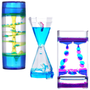 Sensory Bliss on Your Desk: Unique Timer Hourglass – Ideal Birthday Gift for Boys and Girls, Perfect Office Decor and Relaxation Toy! (Design Or Color Any) image