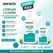Seravix Low Ph Cleanser 240ml With Seravix Low Ph Cleanser 90ml (Combo Pack) image