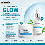 Seravix Moisturizing Cream 75ml Plus The Dermalix Niacinamide 4 Percent Plus Alpha Arbutin 2 Percent Brightening Serum 30ml (Ultimate Glow Combo Pack) image