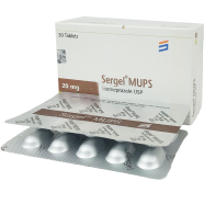 Sergel MUPS 20 mg 10's Strip MUPS Tablet icon
