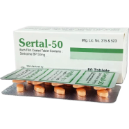 Sertal 50 mg Tablet 10's Strip image