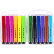 Set Of felt Tip Pens 12 colors 919-12 In A Plastic Box image