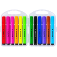 Set Of felt Tip Pens 12 colors 919-12 In A Plastic Box image