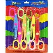 Set of 6 Zig Zag Paper Scissors for Art and Craft Projects image