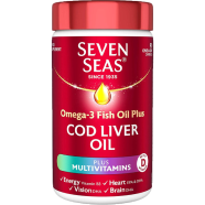 Seven Sea’s Omega-3 Fish Oil Plus Cod Liver Oil Plus Multivitamin 90 Capsules (UK) image