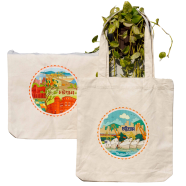 Sevendays Chattogram (Heritage and Ocean) (Round) Canvas Tote Bag - 2 Pack image