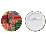 Sevendays Dhaka Button Pin Badge - 10 Pcs image