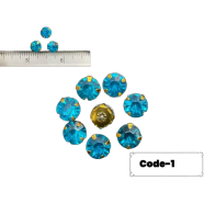 Sew On Rhinestone Cap Stones For Fabric Embellishment 50pcs image